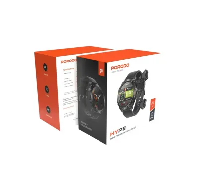 Умные часы с беспроводными наушниками Porodo Hype Smart Watch