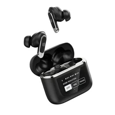 Беспроводные наушники Porodo Soundtec Guide ANC TWS Earbuds with Touch Screen черный