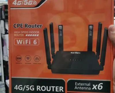 Wi-Fi роутер с 4G CPE-модулем и поддержкой SIM-карт, чёрный