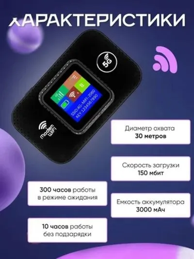 Wifi роутер модем карманный 4G / 5G /