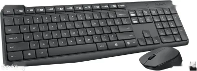 Комплект Logitech MK235 беспроводная клавиатура и мышь Black