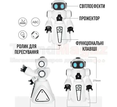 Робот с яркими световыми и звуковыми эффектами на радиоуправлении