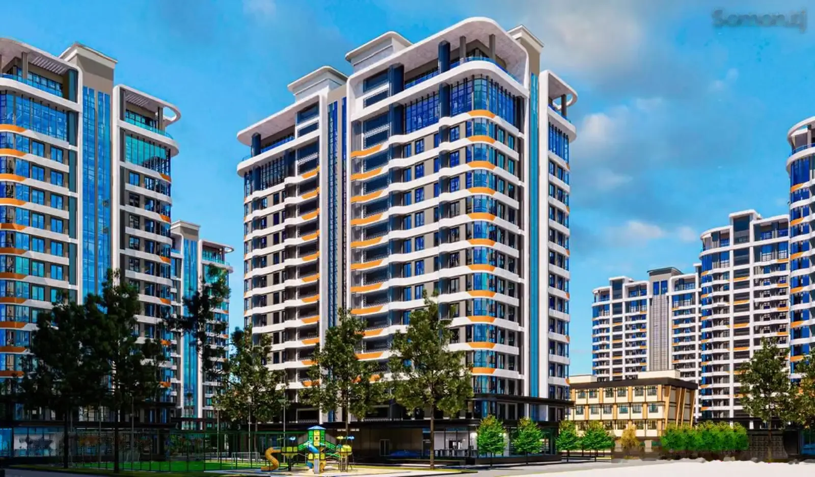 1-комн. квартира, 15 этаж, 76 м², Славянский, сзади роддома № 1