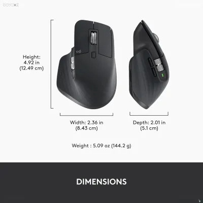 Беспроводная мышь Logitech MX Master 3S Performance Mouse 8K DPI Graphite