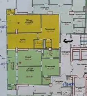 2-комн. квартира, 4 этаж, 75 м², шохмансур