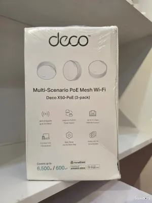 Роутер TP-Link Deco X50-PoE AX3000 Mesh Wi-Fi 6 System 3-Pack