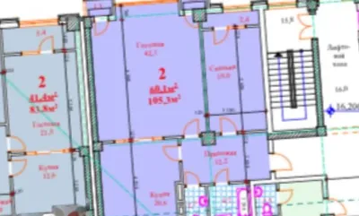 2-комн. квартира, 4 этаж, 105 м², И.Сомони