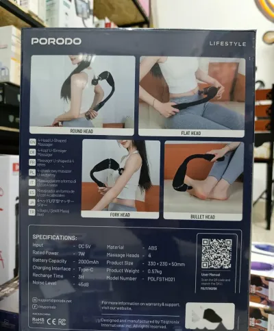 Массажер Porodo Lifestyle U-Shaped Handle 4-Head