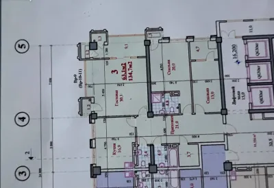 3-комн. квартира, 7 этаж, 134 м², Исмоили сомони