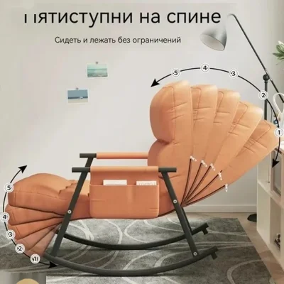 Технологическое тканевое кресло-качалка — миниатюра 3