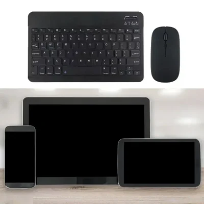 Беспроводная клавиатура Bluetooth для смартфонов и планшетов, - чер