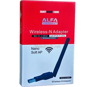 WiFi адаптер Alfa LV-UW07 черный