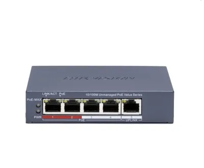 PoE Хаб Hikvision 5port