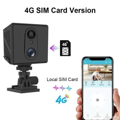 Камера 3G 4G SIM-карта FHD 4K Мини IP-камера CCTV Wi-Fi