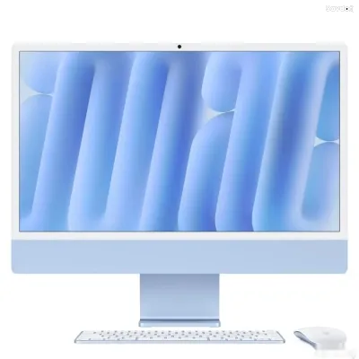 Моноблок Apple iMac 24, M4, 16ГБ, 256ГБ SSD, 4.5K Retina, Blue Touch ID, MWV13B