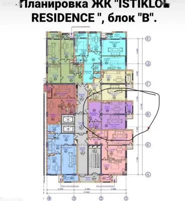 1-комн. квартира, 9 этаж, 61 м², Танк, Улица Академиков Раджабовых, Центр, Шохмансур