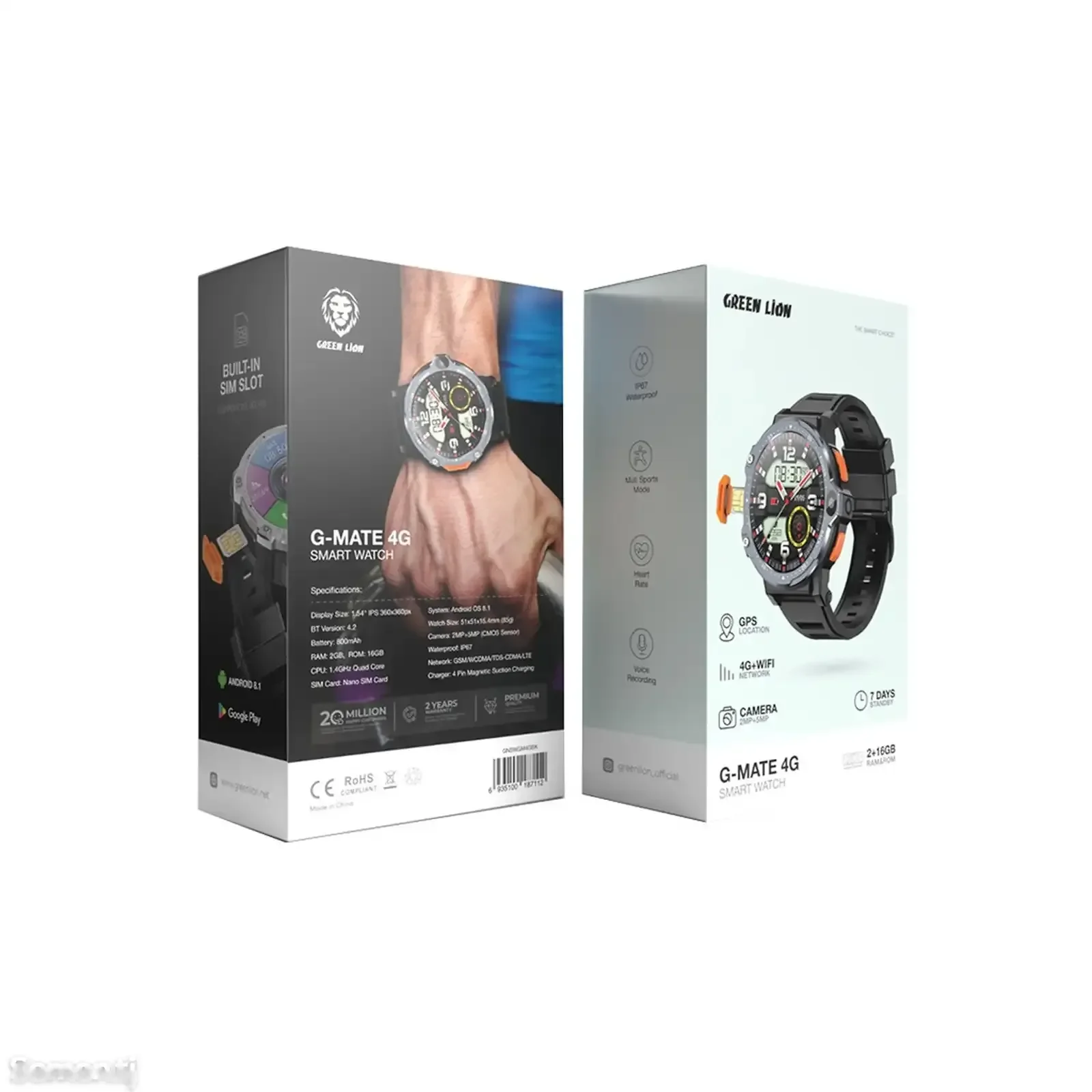 Умные часы Green Lion G-Mate 4G Smart Watch черный