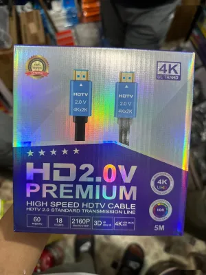 Кабель HD 2.0v 4k premium cable speed 5м