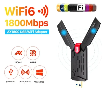 Адаптер Pix-Link-UAX03 USB Wi-Fi 6 адаптер