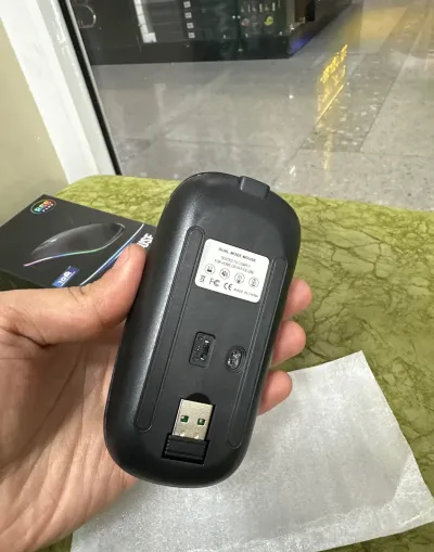 Беспроводная мышка Charging mouse RGB , Bluetooth и USB