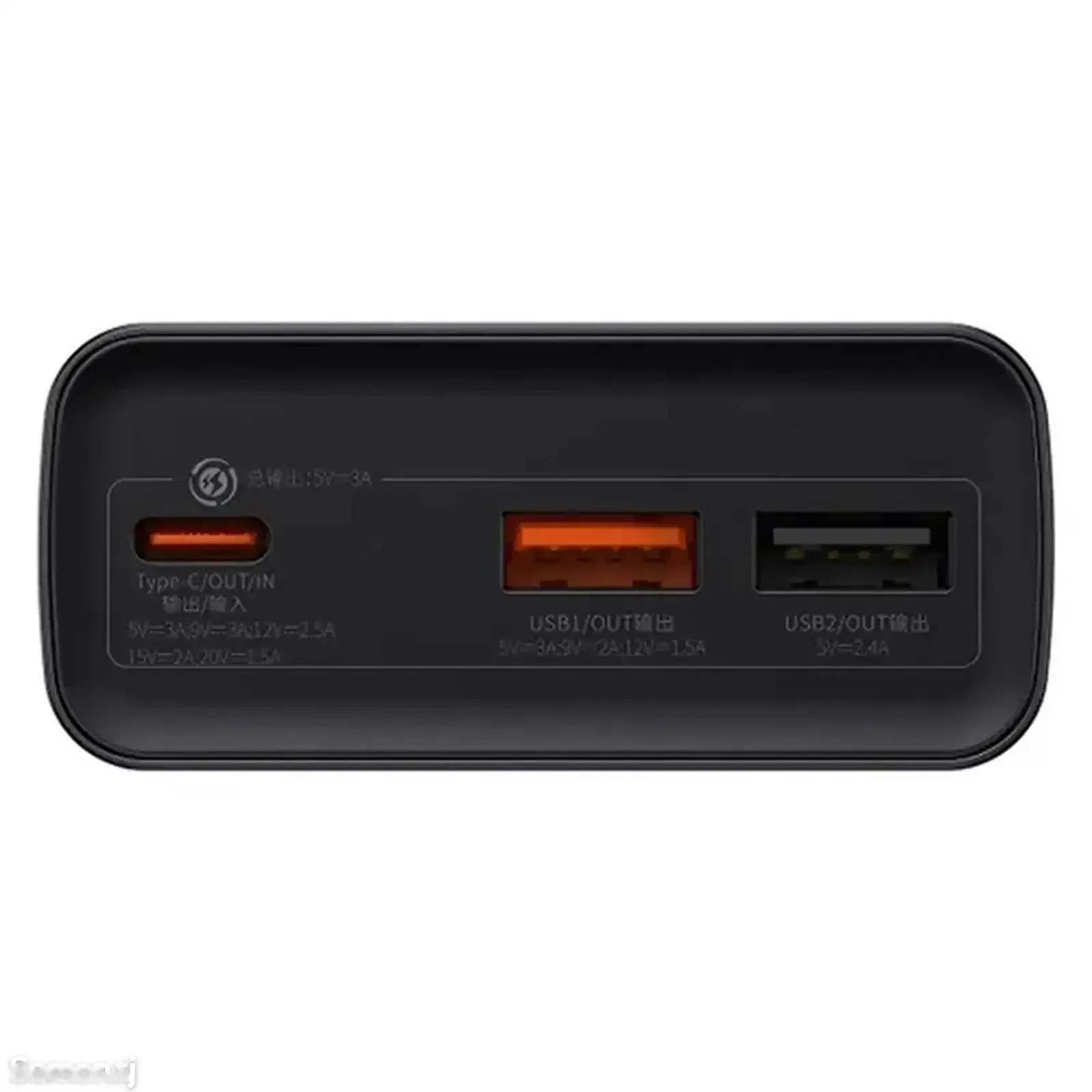 Повербанк Baseus Adaman Metal Display Fast charge Power Bank 20000mAh 30W Черный