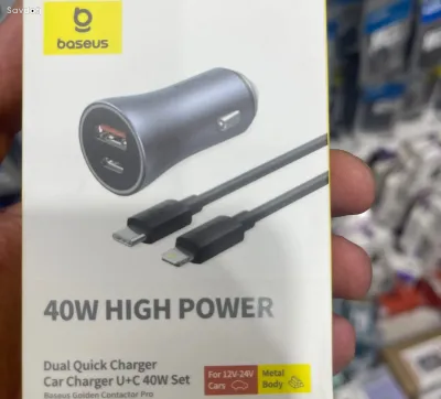 Автомобильное зарядное устройство 40W Baseus Golden Contactor Pro Dual Quick