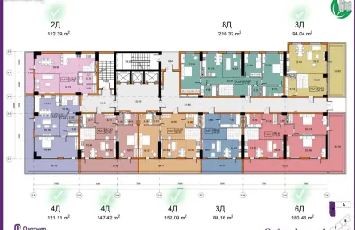 3-комн. квартира, 3 этаж, 117 м², Исмоили сомони