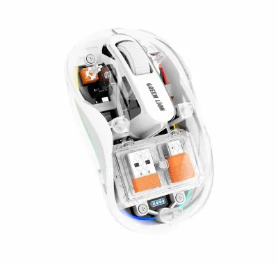 Мышь Green Lion Wireless Turtle Mouse 2400DPI, белый