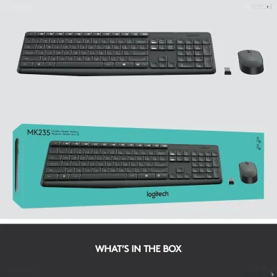 Комплект Logitech MK235 беспроводная клавиатура и мышь Black