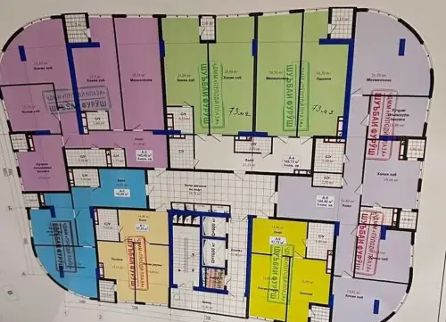 1-комн. квартира, 6 этаж, 74 м², Сино