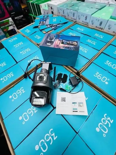 Камера видеонаблюдения с двойным объективом 8МП