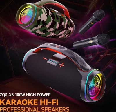 Беспроводная колонка ZQS-X8 с Bluetooth, 100 Вт