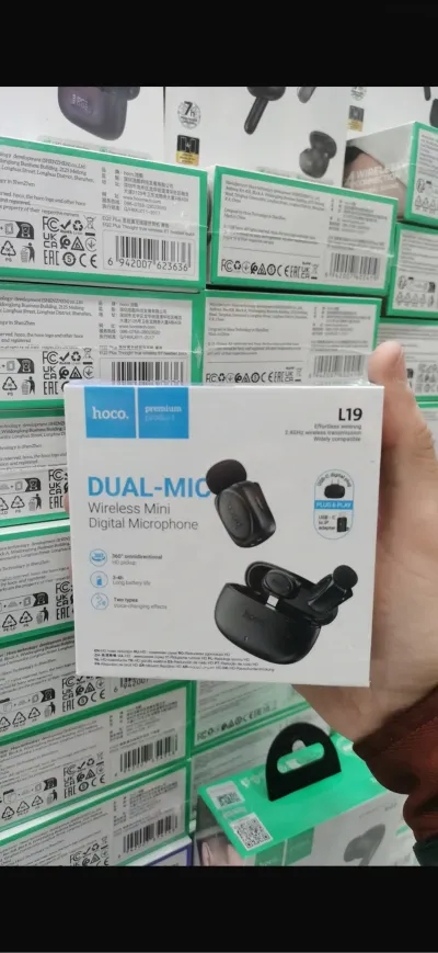Беспроводной петличный микрофон, Hoco L19 USB C 2В1
