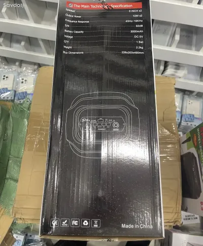 Портативная колонка Sing-e ZQS6227 с микрофоном