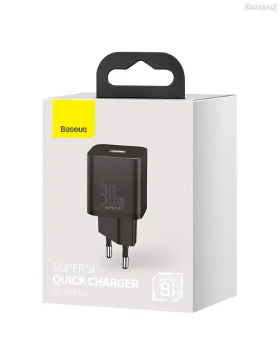 Сетевое зарядное устройство Baseus GAN3 Fast Charger 1C 30W EU Черный (CCGN010101)