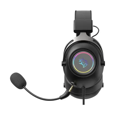 Беспроводные игровые наушники Porodo Gaming Infinity Mirror  RGB Gaming headphone