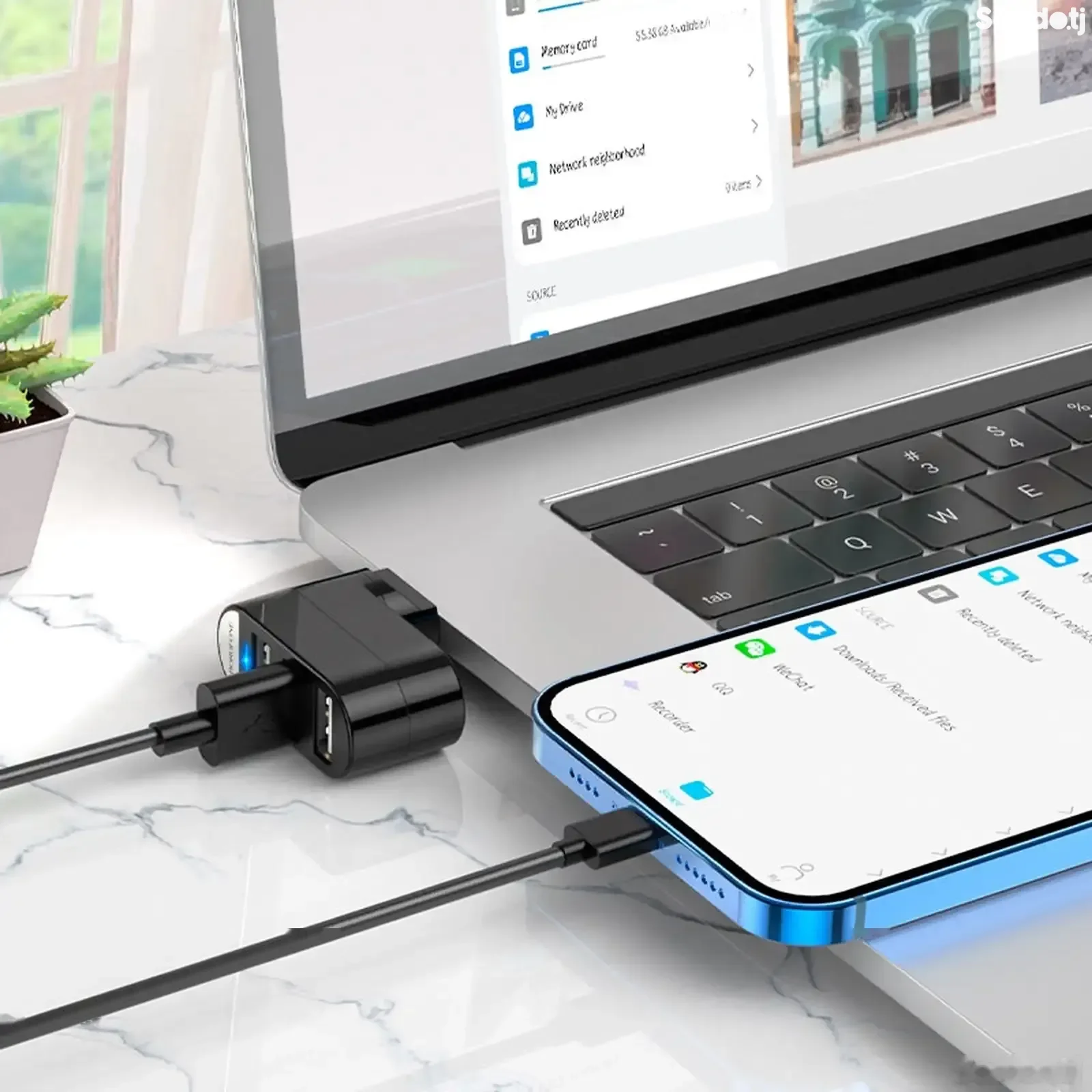 USB разветвитель Borofone DH — миниатюра 3