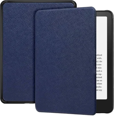 Чехол книжка T Tersely Slimshell для Amazon Kindle Paperwhite 12th Gen 2024, синий