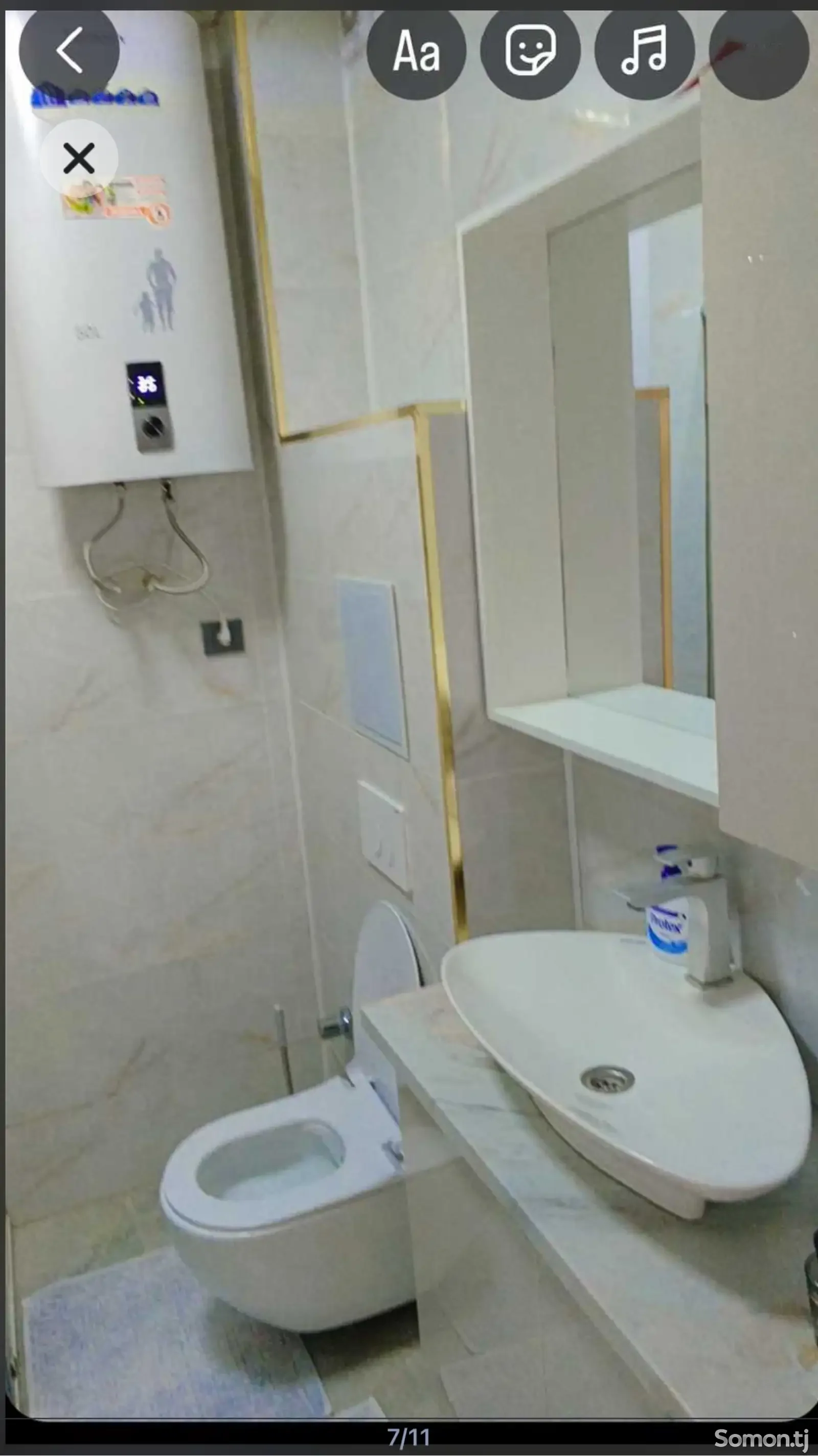 2-комн. квартира, 7 этаж, 55м², напротив Хилтон, дом Исра