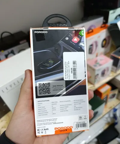Беспроводной адаптер Porodo Play-X Wireless Carplay Adapter with Wi-Fi and Bluet