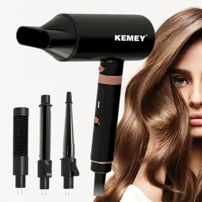 Фен-мультистайлер Kemei KM-9203 4-в-1 с четырьмя насадками