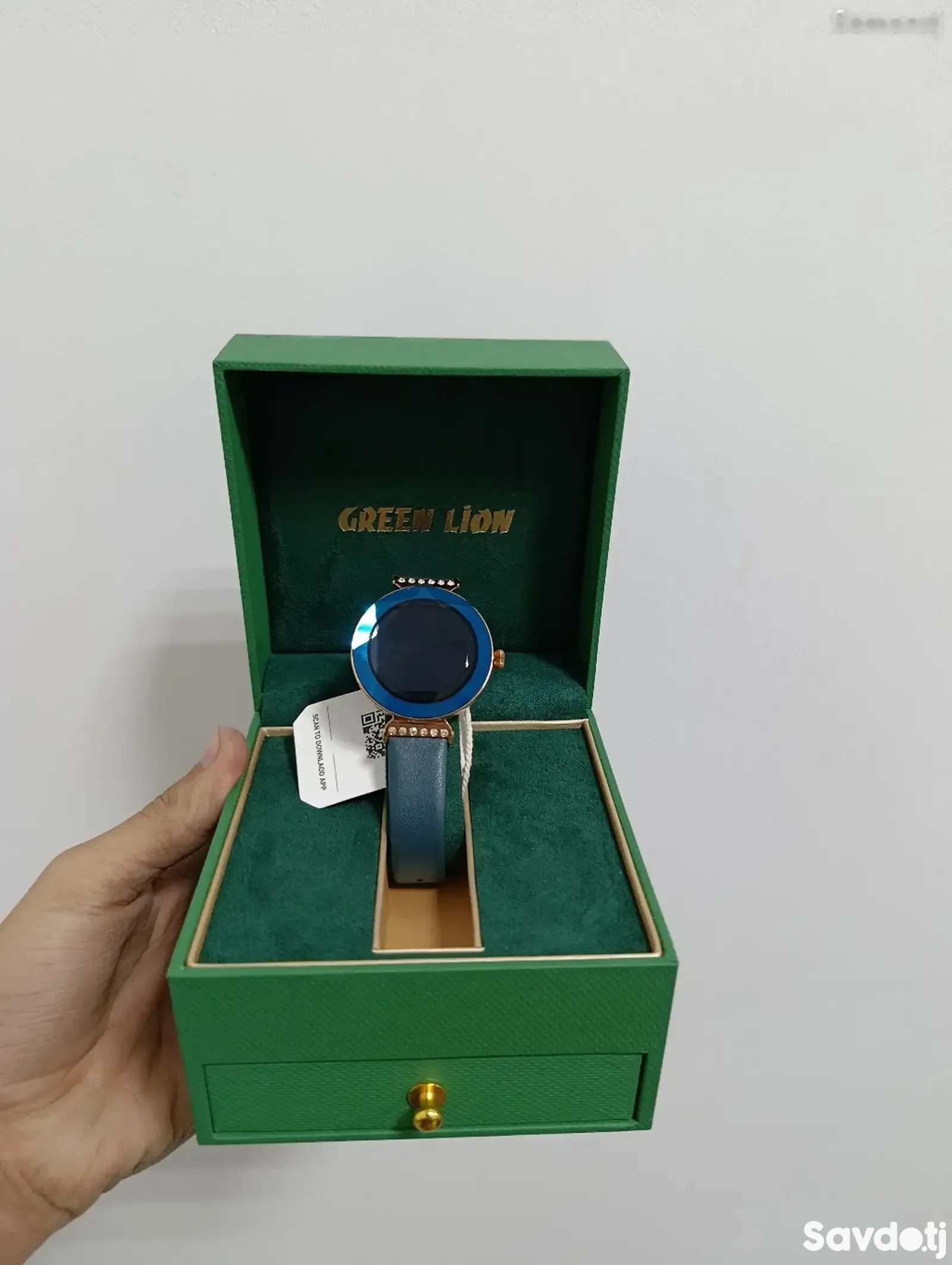 Умные часы Green Lion Swarovski Smart Watch синий