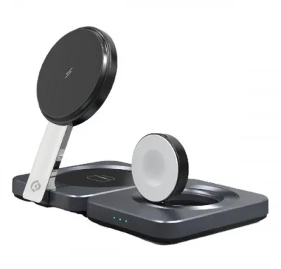 Зарядная станция Powerology Qi2-15W Magsafe iPH15 Multi-Device