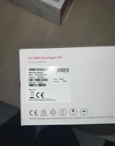 Коммутатор Switch POE Hikvision DS-3E0106MP-E/MO-STD
