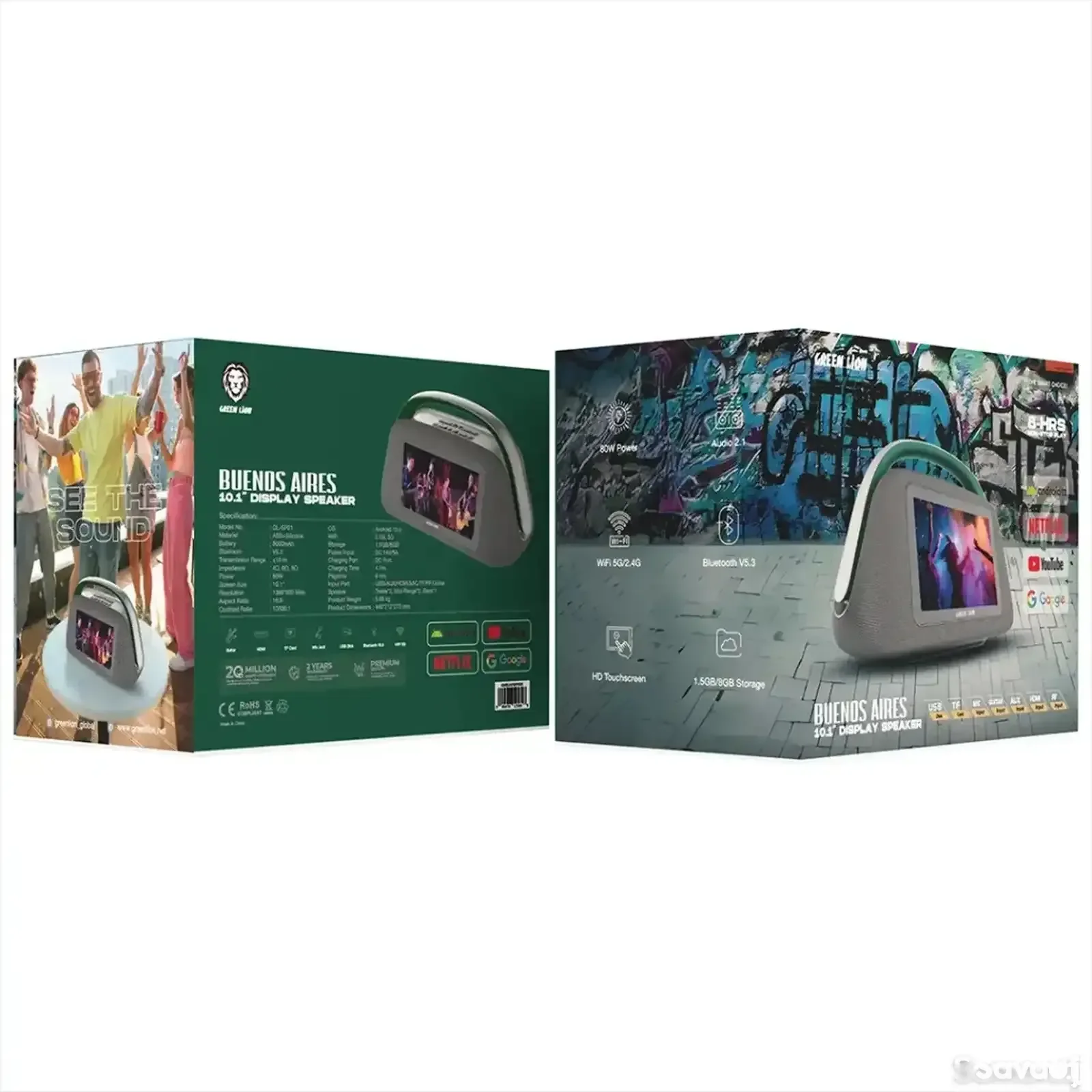 Беспроводная колонка Green Lion Buenos Aires Display Speaker