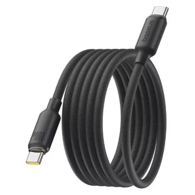 Кабель Type-C / Type-C Baseus Foamed Silicone Pro Magnetic 100W 1m черный E0426D00