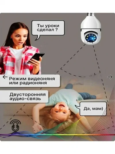 Беспроводная камера видеонаблюдения wifi с ночной съемкой