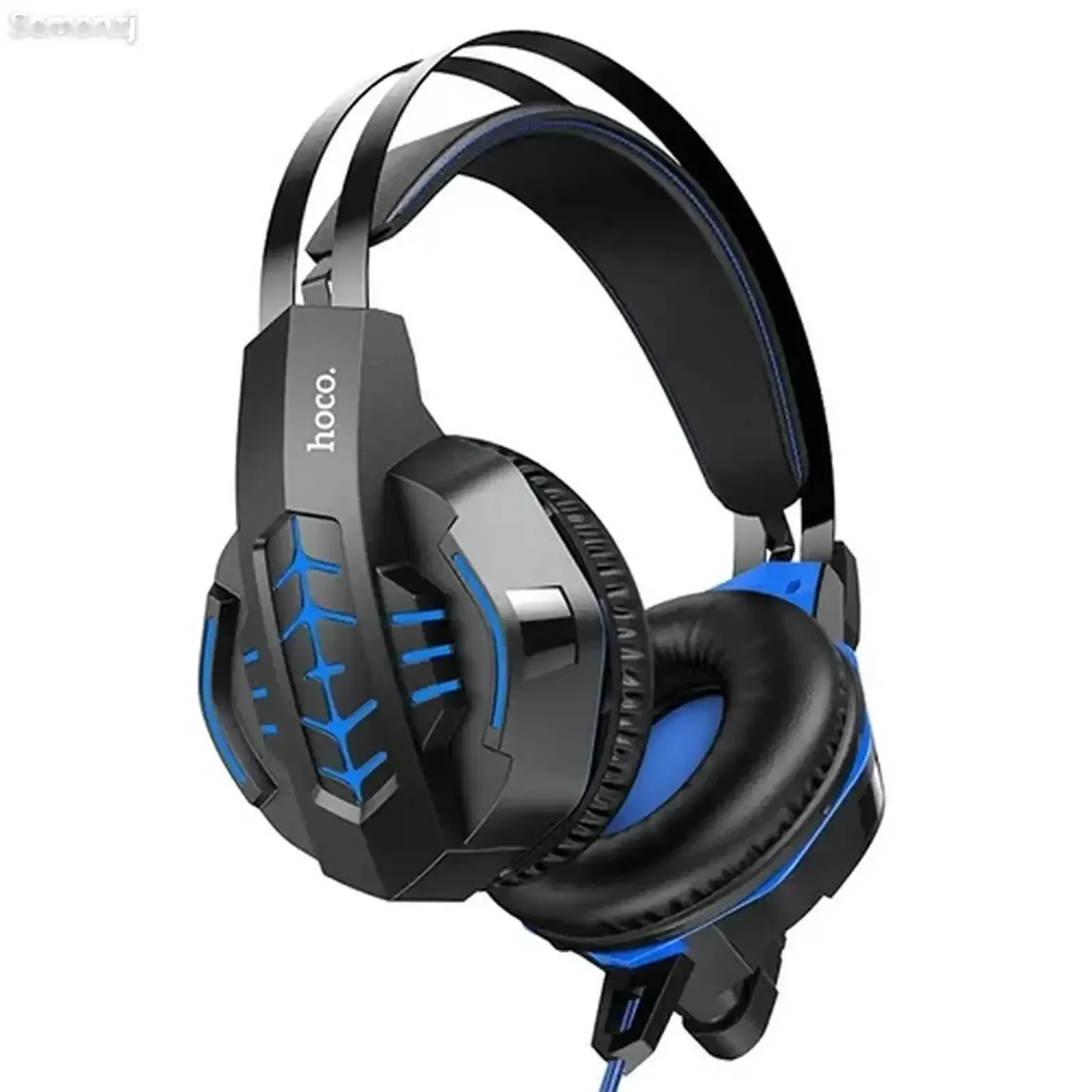 Проводные игровые наушники Нoco W102 красно-черные