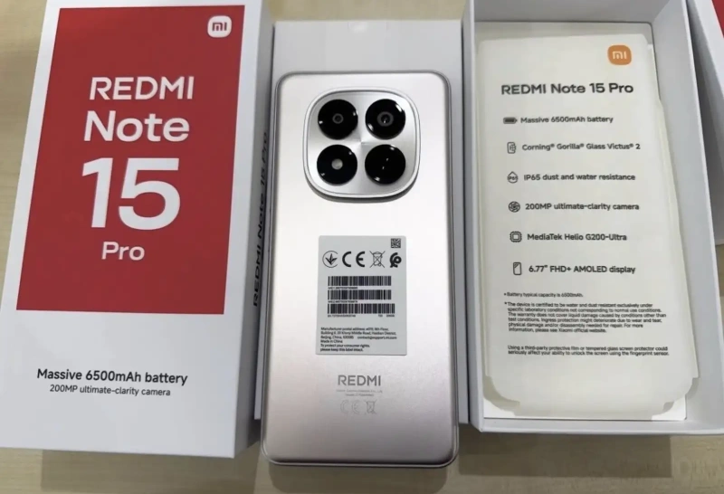 Xiaomi Redmi Note 15Pro 5G 8+4/512Gb 6500мач