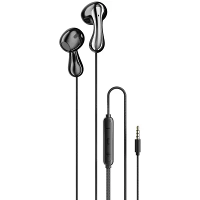 Проводные наушники Porodo Soundtec Stereo Bass 3.5mm Wired Earphones черный